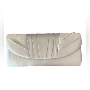 Gunne Sax Elegant Light Grey Clutch Bag